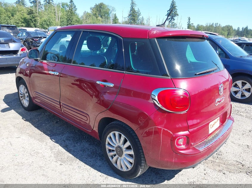 2014 Fiat 500l VIN ZFBCFABH9EZ015512 IAAI salvage auction — RIGHT SIDE, Bill Of Sale (Washington), sold $1,200 on 2026-07-08 (photo 3)