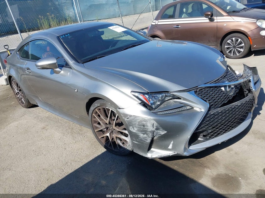 2016 Lexus Rc VIN JTHHA5BC4G5003550 IAAI salvage auction — LEFT FRONT, Salvage (California), sold $3,450 on 2026-07-15 (photo 1)