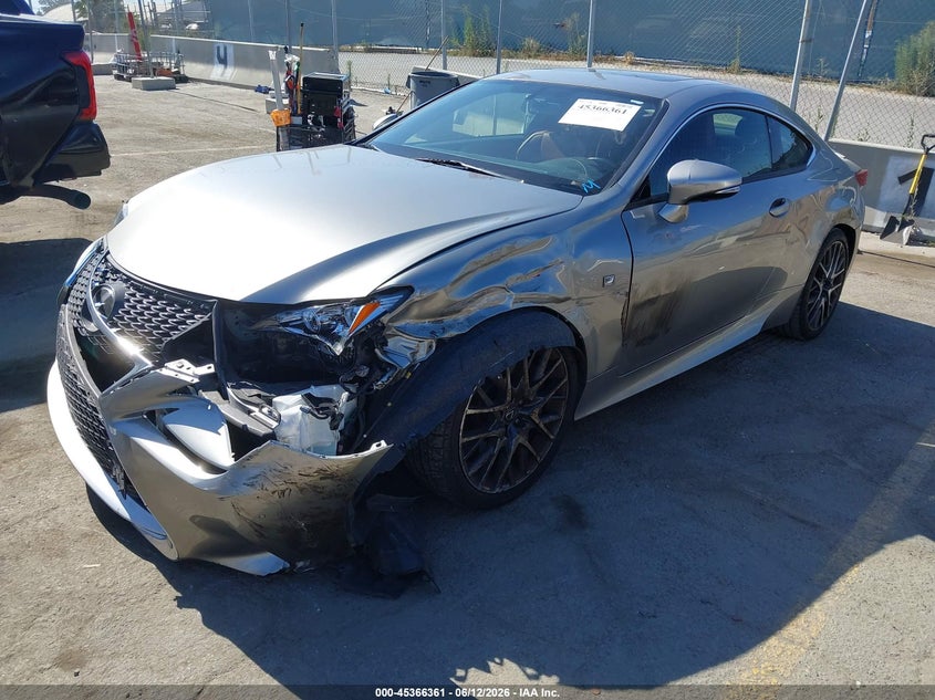 2016 Lexus Rc VIN JTHHA5BC4G5003550 IAAI salvage auction — LEFT FRONT, Salvage (California), sold $3,450 on 2026-07-15 (photo 2)