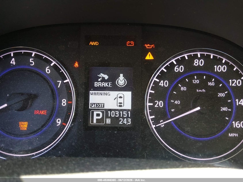 2013 Infiniti G VIN JN1CV6AR7DM757316 IAAI salvage auction — REAR END, Salvage (Minnesota), sold $1,300 on 2026-08-24 (photo 7)