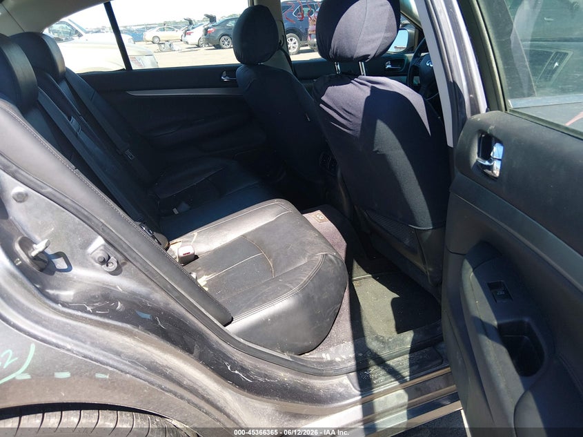 2013 Infiniti G VIN JN1CV6AR7DM757316 IAAI salvage auction — REAR END, Salvage (Minnesota), sold $1,300 on 2026-08-24 (photo 8)