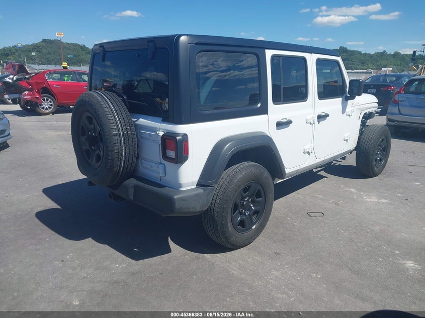 2024 Jeep Wrangler / VIN 1C4PJXDG7RW200878 IAAI salvage auction — FRONT END, Salvage (Illinois), sold $8,600 on 2026-07-11 (photo 4)