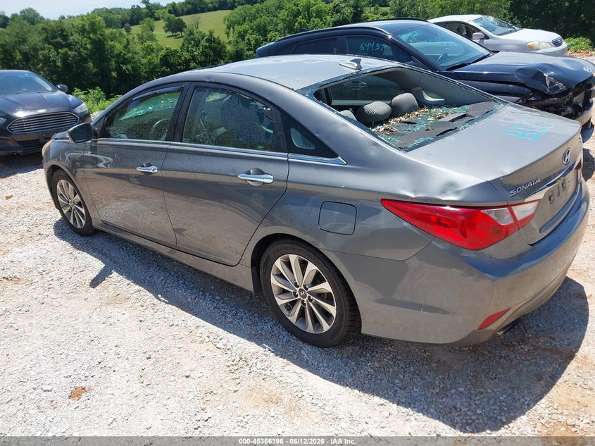 2014 Hyundai Sonata VIN 5NPEC4AB6EH885660 IAAI salvage auction — BIO HAZARD, Clear (Missouri), sold $125 on 2026-07-13 (photo 3)