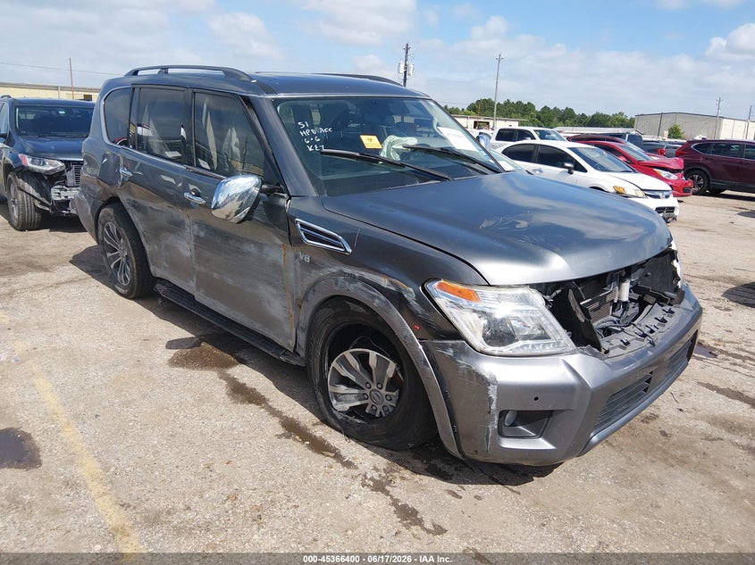 2019 Nissan Armada VIN JN8AY2ND7K9090626 IAAI salvage auction — BIOHAZARD/CHEMICAL, Salvage (Texas), sold $1,850 on 2026-07-25 (photo 1)