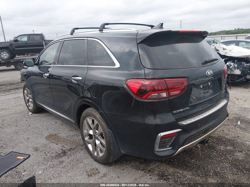 2019 Kia Sorento VIN 5XYPK4A58KG477198 IAAI salvage auction — FRONT END, Junk (Oklahoma), sold $2,850 on 2026-07-16 (photo 3)