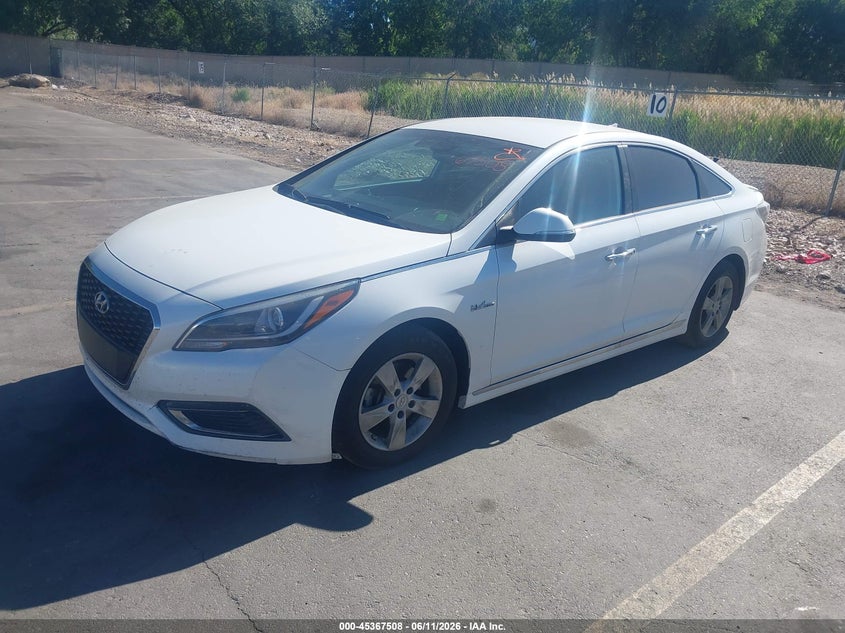 2016 Hyundai Sonata VIN KMHE34L17GA026703 IAAI salvage auction — NORMAL WEAR, Clear (Utah), sold $350 on 2026-07-09 (photo 2)
