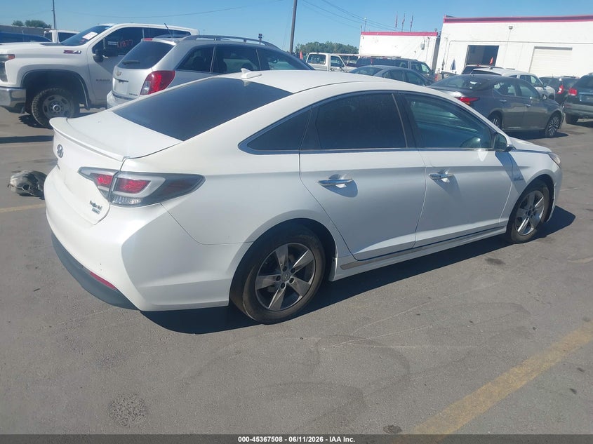 2016 Hyundai Sonata VIN KMHE34L17GA026703 IAAI salvage auction — NORMAL WEAR, Clear (Utah), sold $350 on 2026-07-09 (photo 4)