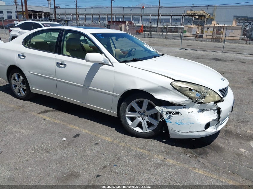 2005 Lexus Es 330 VIN JTHBA30G755135568 IAAI salvage auction — RIGHT FRONT, Salvage (California), sold $375 on 2026-07-21 (photo 1)