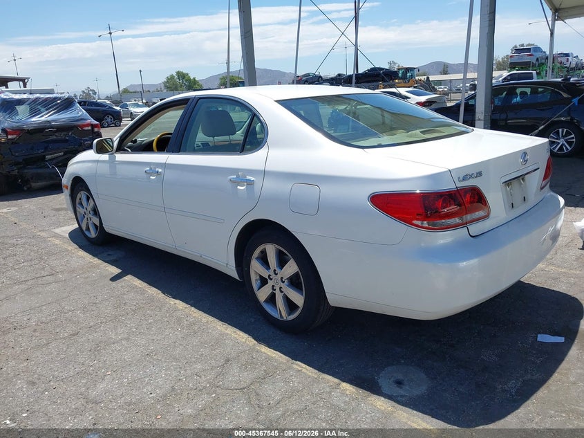 2005 Lexus Es 330 VIN JTHBA30G755135568 IAAI salvage auction — RIGHT FRONT, Salvage (California), sold $375 on 2026-07-21 (photo 3)
