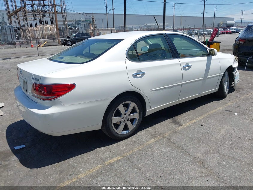 2005 Lexus Es 330 VIN JTHBA30G755135568 IAAI salvage auction — RIGHT FRONT, Salvage (California), sold $375 on 2026-07-21 (photo 4)