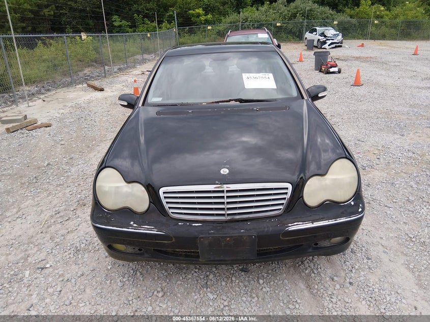 2002 Mercedes-benz C class VIN WDBRF61J82F210375 IAAI salvage auction — NORMAL WEAR, Clear (Alabama), sold $475 on 2026-07-27 (photo 6)