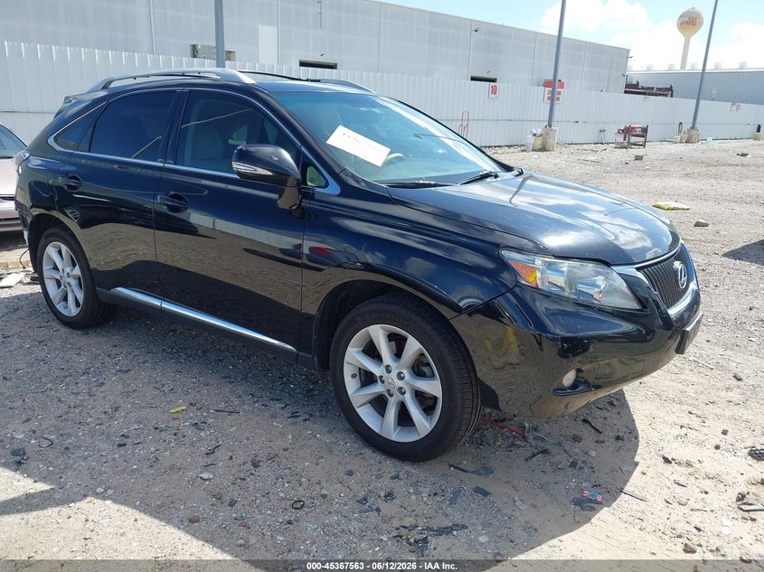 2012 Lexus Rx VIN 2T2ZK1BA3CC072507 IAAI salvage auction — REAR END, Salvage (Texas), sold $4,050 on 2026-07-23 (photo 1)