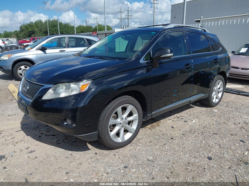2012 Lexus Rx VIN 2T2ZK1BA3CC072507 IAAI salvage auction — REAR END, Salvage (Texas), sold $4,050 on 2026-07-23 (photo 2)