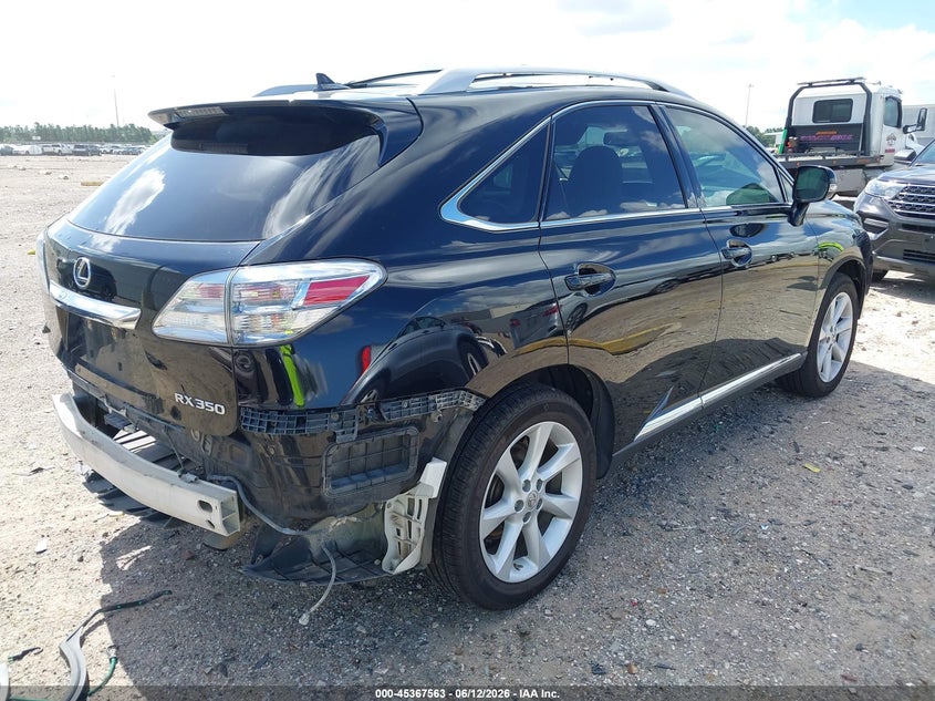2012 Lexus Rx VIN 2T2ZK1BA3CC072507 IAAI salvage auction — REAR END, Salvage (Texas), sold $4,050 on 2026-07-23 (photo 4)