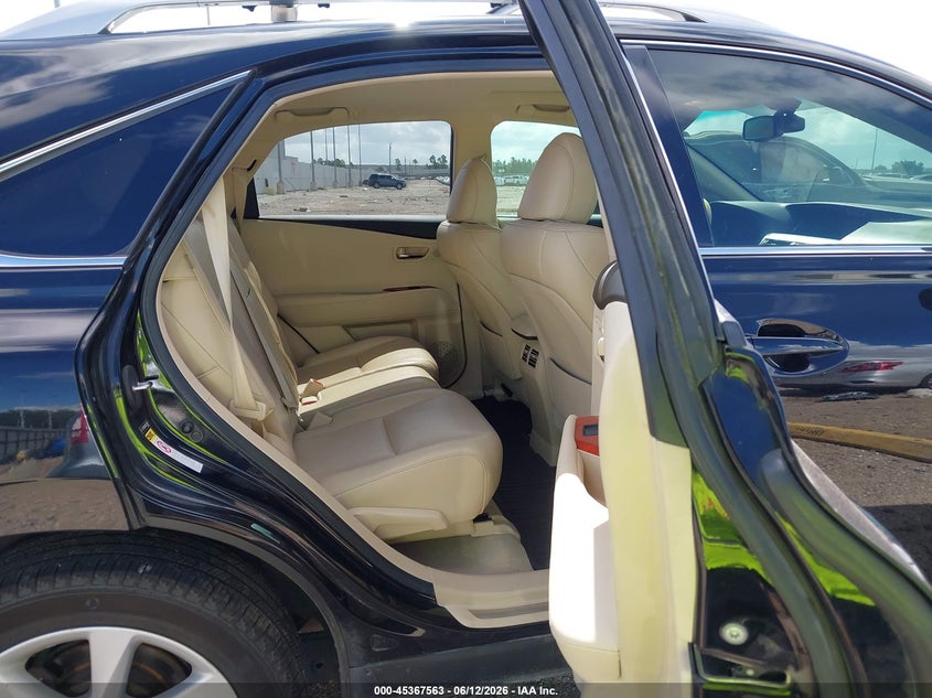 2012 Lexus Rx VIN 2T2ZK1BA3CC072507 IAAI salvage auction — REAR END, Salvage (Texas), sold $4,050 on 2026-07-23 (photo 8)