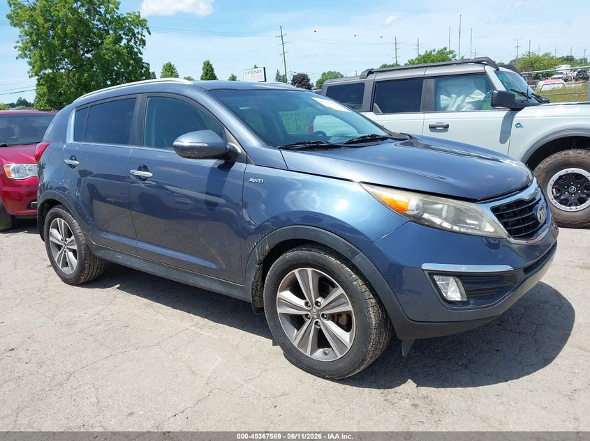 2014 Kia Sportage VIN KNDPCCA65E7664934 IAAI salvage auction — NORMAL WEAR, Clear (Michigan), sold $1,050 on 2026-07-09 (photo 1)