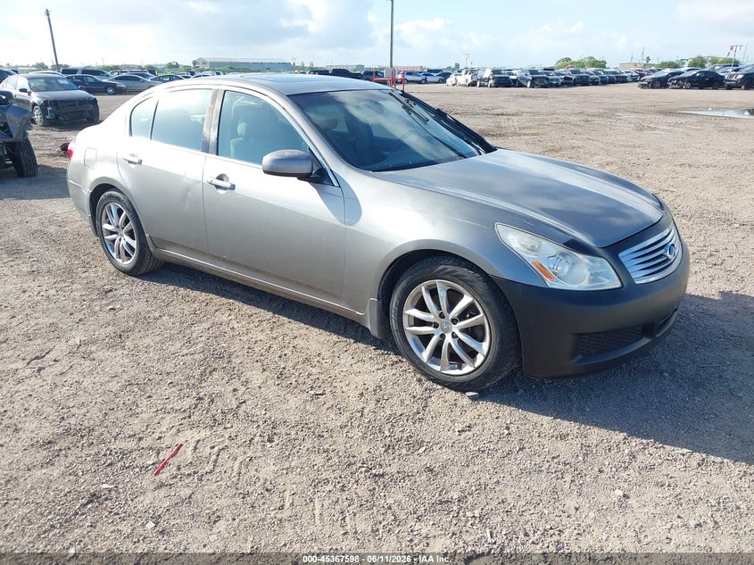 2008 Infiniti G VIN JNKBV61E78M208290 IAAI salvage auction — NORMAL WEAR, Original (Texas), sold $225 on 2026-07-08 (photo 1)