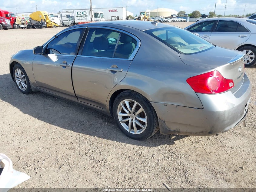 2008 Infiniti G VIN JNKBV61E78M208290 IAAI salvage auction — NORMAL WEAR, Original (Texas), sold $225 on 2026-07-08 (photo 3)
