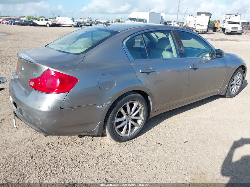 2008 Infiniti G VIN JNKBV61E78M208290 IAAI salvage auction — NORMAL WEAR, Original (Texas), sold $225 on 2026-07-08 (photo 4)