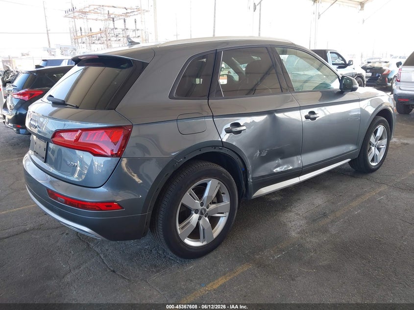 2018 Audi Q5 VIN WA1ANAFY0J2026154 IAAI salvage auction — SIDE, Salvage Title, sold $5,900 on 2026-07-28 (photo 4)