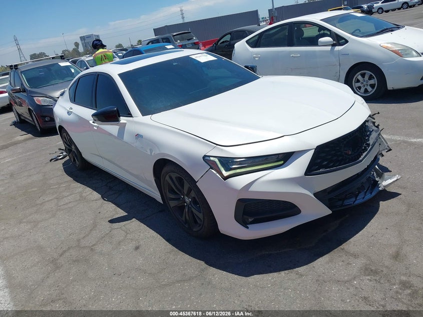 2021 Acura Tlx VIN 19UUB6F52MA011276 IAAI salvage auction — FRONT END, Salvage Title, sold $8,000 on 2026-07-30 (photo 1)