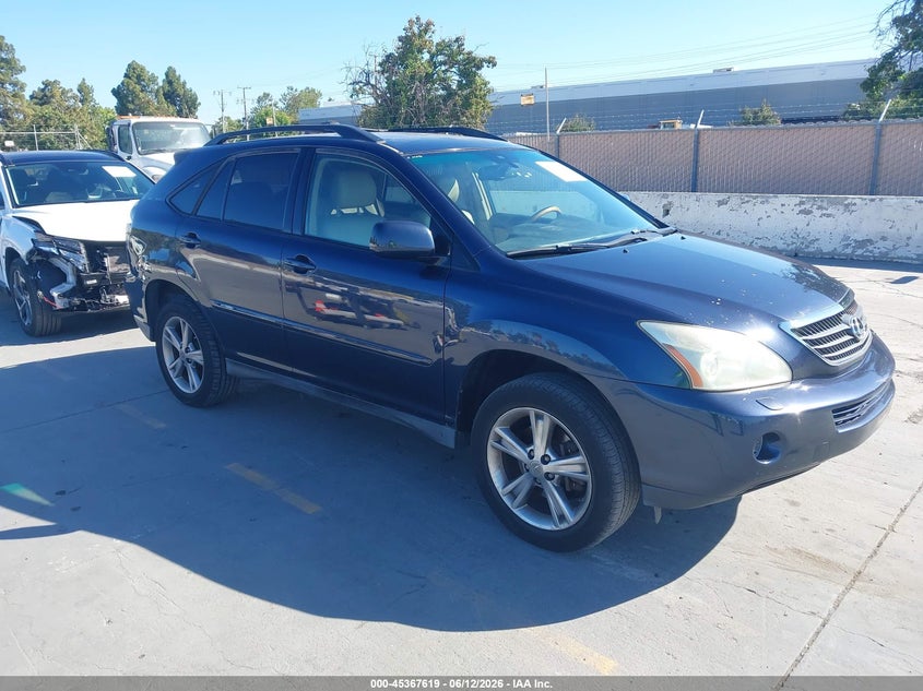 2007 Lexus Rx 400h VIN JTJHW31U772027275 IAAI salvage auction — VANDALISM, Salvage (California), sold $975 on 2026-07-13 (photo 1)