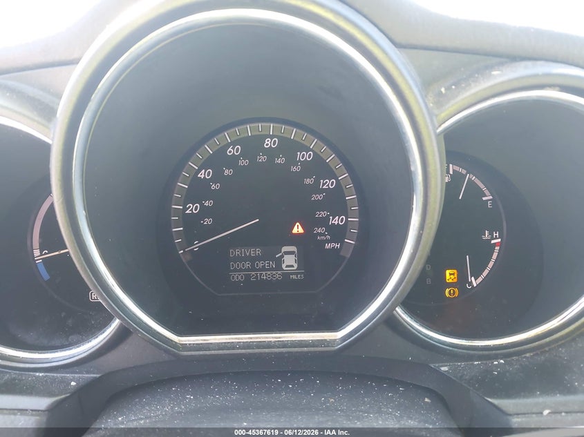 2007 Lexus Rx 400h VIN JTJHW31U772027275 IAAI salvage auction — VANDALISM, Salvage (California), sold $975 on 2026-07-13 (photo 7)