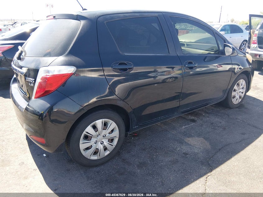 2013 Toyota Yaris VIN JTDKTUD39BB549528 IAAI salvage auction — NORMAL WEAR, Salvage Title, sold $3,700 on 2026-07-17 (photo 4)