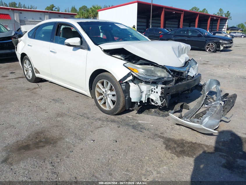 2014 Toyota Avalon VIN 4T1BK1EB4EU088565 IAAI salvage auction — FRONT & REAR, Wait Title, sold $2,400 on 2026-10-04 (photo 1)