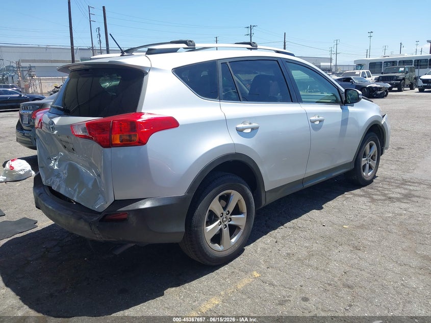 2015 Toyota Rav 4 VIN JTMWFREV3FD053424 IAAI salvage auction — FRONT & REAR, Salvage Title, sold $2,950 on 2026-07-21 (photo 4)