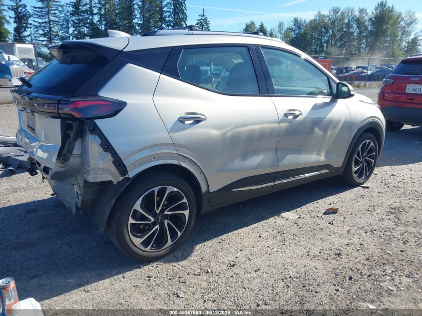 2023 Chevrolet Bolt euv VIN 1G1FZ6S0XP4175948 IAAI salvage auction — REAR END, Bill Of Sale (Washington), sold $8,000 on 2026-07-09 (photo 4)