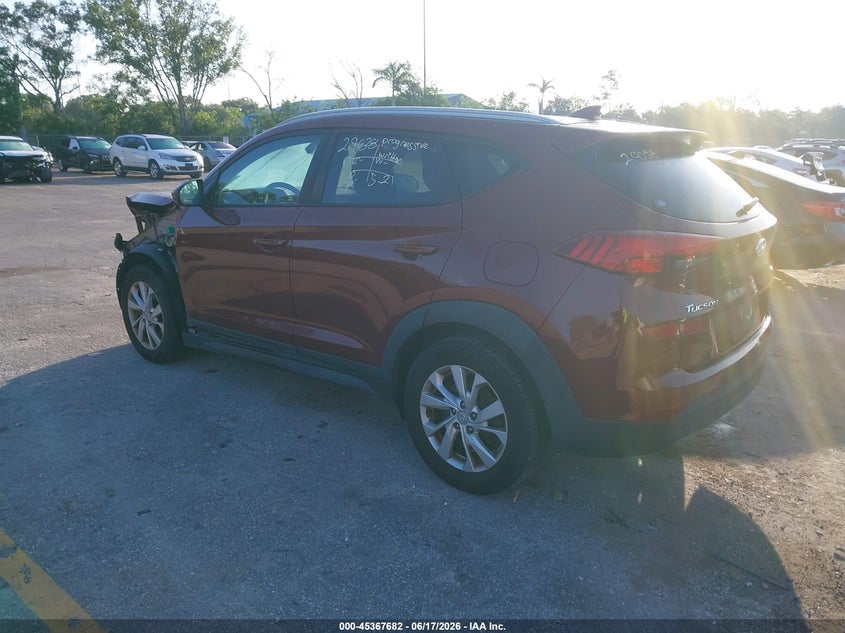 2019 Hyundai Tucson VIN KM8J3CA43KU888054 IAAI salvage auction — FRONT END, Rebuildable (Florida), sold $3,000 on 2026-07-29 (photo 3)