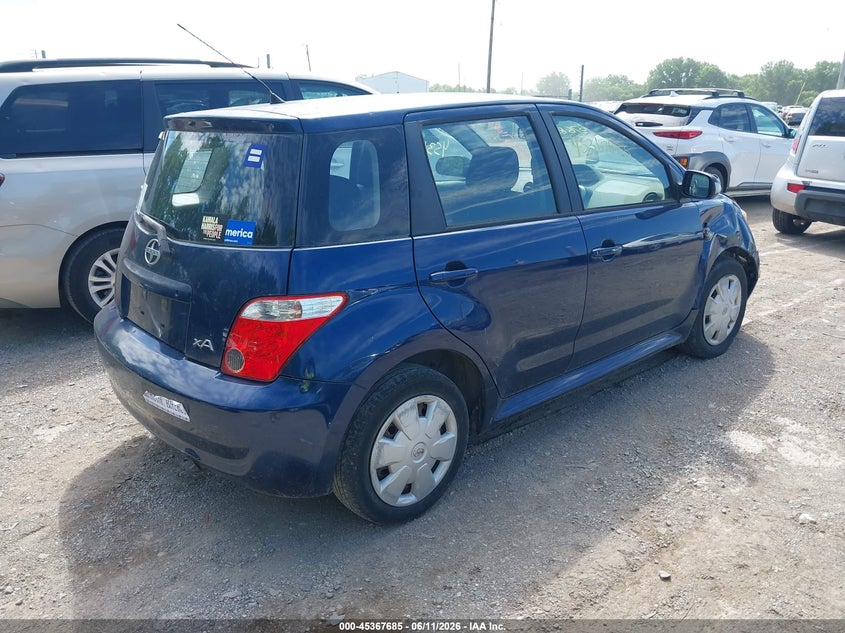 2006 Scion Xa VIN JTKKT624660163465 IAAI salvage auction — NORMAL WEAR, Clear (Indiana), sold $400 on 2026-07-11 (photo 4)