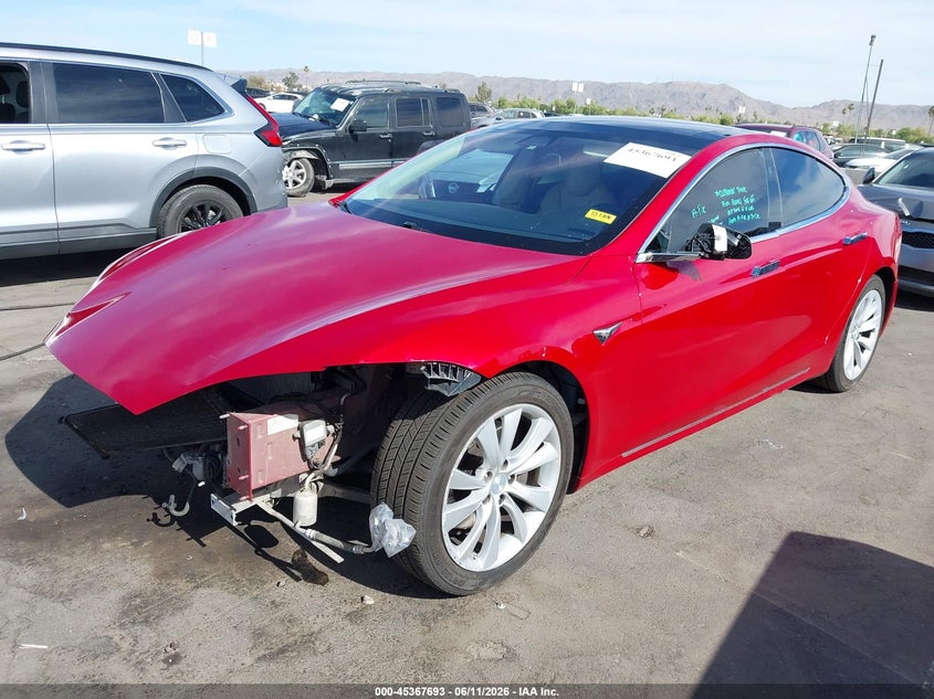 2017 Tesla Model s VIN 5YJSA1E27HF208198 IAAI salvage auction — FRONT END, Salvage (Arizona), sold $4,150 on 2026-07-28 (photo 2)