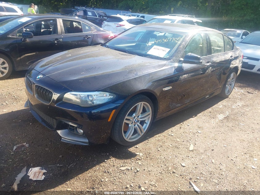 2015 BMW 5er VIN WBAKP9C54FD979634 IAAI salvage auction — LEFT SIDE, Salvage Title, sold $450 on 2026-07-28 (photo 2)
