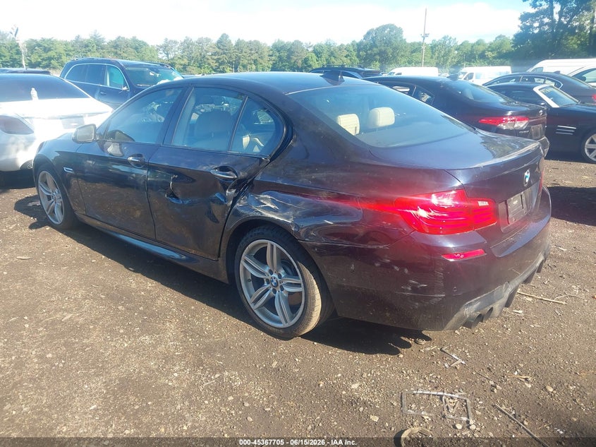 2015 BMW 5er VIN WBAKP9C54FD979634 IAAI salvage auction — LEFT SIDE, Salvage Title, sold $450 on 2026-07-28 (photo 3)
