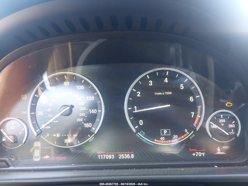 2015 BMW 5er VIN WBAKP9C54FD979634 IAAI salvage auction — LEFT SIDE, Salvage Title, sold $450 on 2026-07-28 (photo 7)