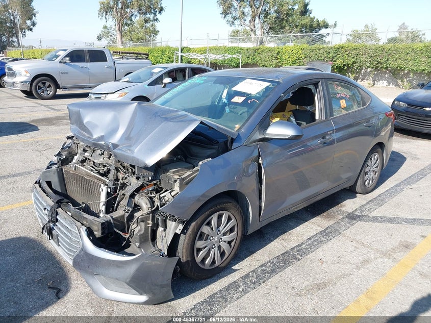2020 Hyundai Accent VIN 3KPC24A61LE117910 IAAI salvage auction — FRONT END, Salvage (California), sold $875 on 2026-07-09 (photo 2)