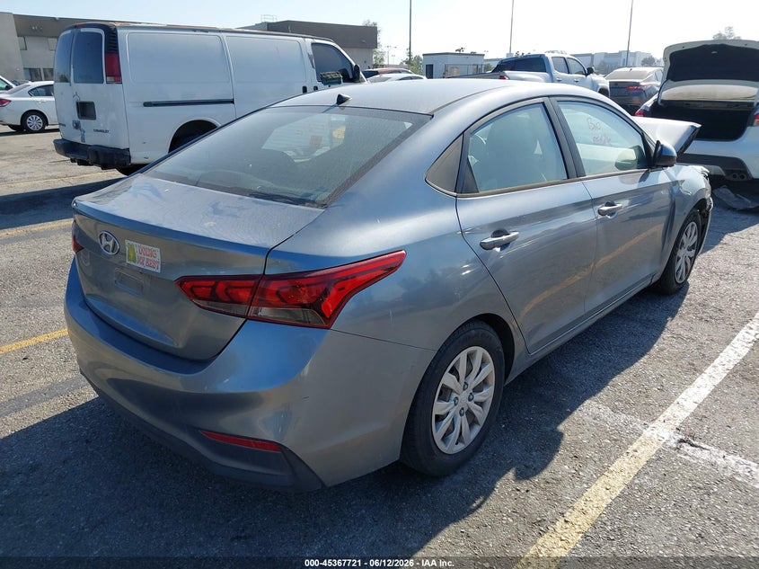 2020 Hyundai Accent VIN 3KPC24A61LE117910 IAAI salvage auction — FRONT END, Salvage (California), sold $875 on 2026-07-09 (photo 4)