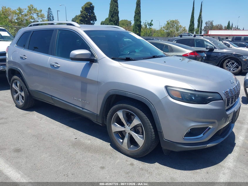 2020 Jeep Cherokee VIN 1C4PJLDB2LD505012 IAAI salvage auction — LEFT SIDE, Salvage (California), sold $3,850 on 2026-07-17 (photo 1)