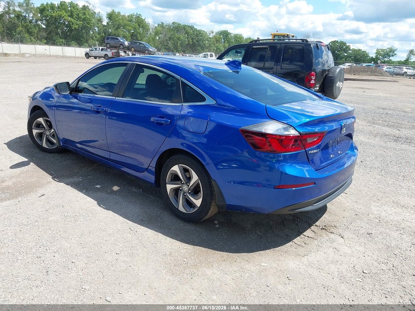 2019 Honda Insight VIN 19XZE4F59KE026027 IAAI salvage auction — SIDE, Salvage (Ohio), sold $1,850 on 2026-07-09 (photo 3)