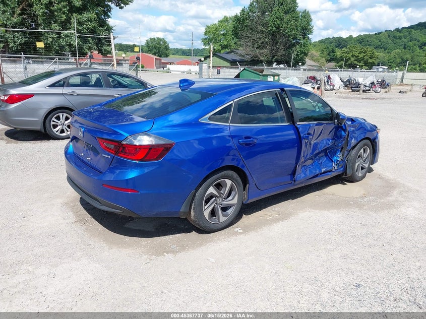 2019 Honda Insight VIN 19XZE4F59KE026027 IAAI salvage auction — SIDE, Salvage (Ohio), sold $1,850 on 2026-07-09 (photo 4)