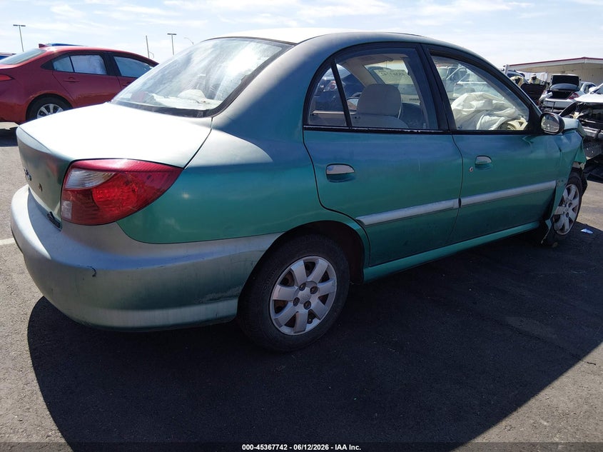 2001 Kia Rio VIN KNADC123516026370 IAAI salvage auction — FRONT END, Salvage (Nevada), sold $25 on 2026-07-17 (photo 4)