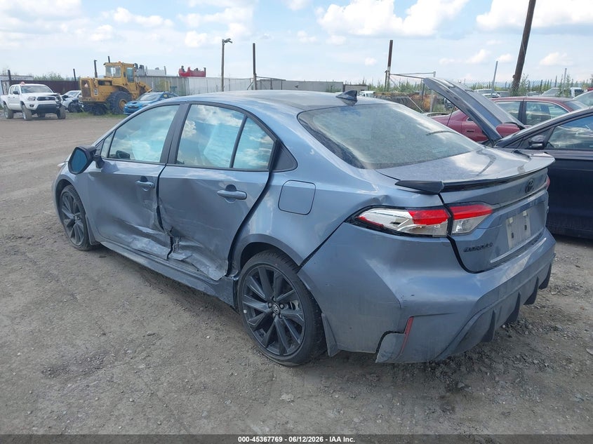 2026 Toyota Corolla VIN 5YFP4MCEXTP254813 IAAI salvage auction — LEFT SIDE, Salvage Title, sold $4,800 on 2026-07-31 (photo 3)