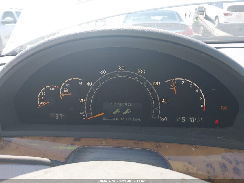 2000 Mercedes-benz S class VIN WDBNG75J9YA132271 IAAI salvage auction — NORMAL WEAR, Salvage (California), sold $400 on 2026-07-20 (photo 7)