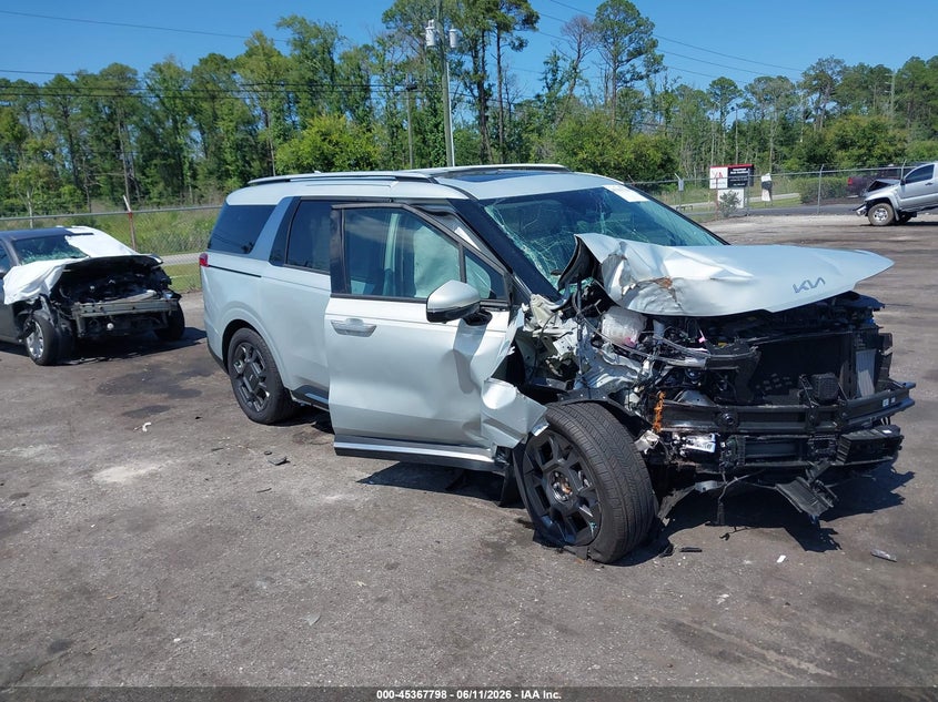 2025 Kia VIN KNDNE5KA7S6064465 IAAI salvage auction — FRONT END, Certificate Of Destruction (Florida), sold $3,000 on 2026-07-07 (photo 1)