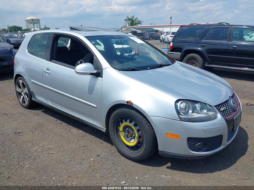 2008 Volkswagen Gti VIN WVWFV71K78W253183 IAAI salvage auction — NORMAL WEAR, Clear (New Jersey), sold $425 on 2026-07-20 (photo 1)