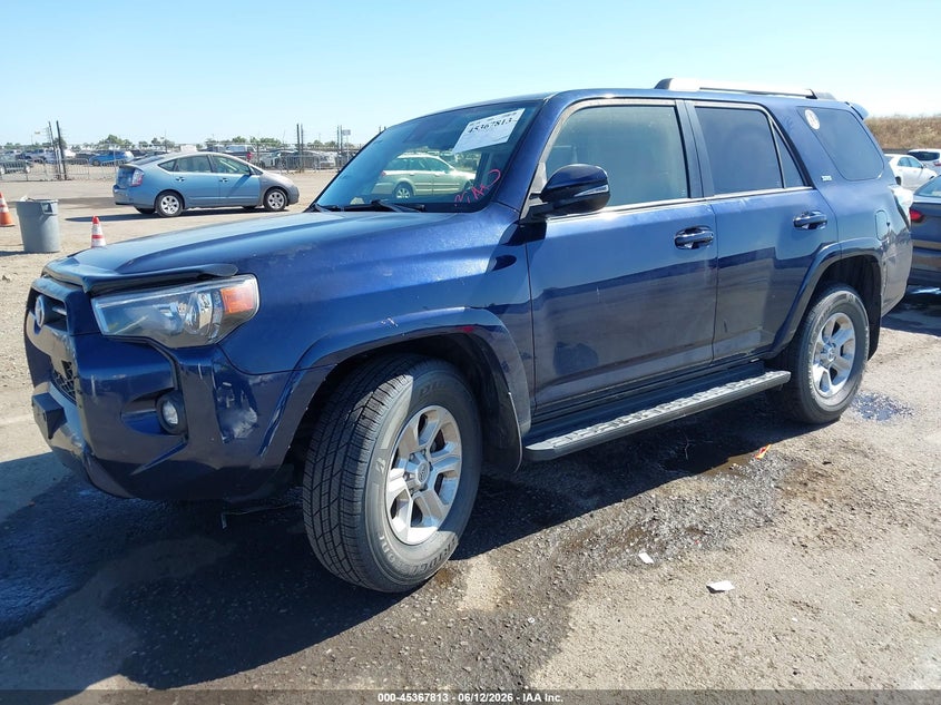 2022 Toyota 4runner VIN JTEFU5JR2N5263959 IAAI salvage auction — RIGHT SIDE, Salvage Title, sold $10,100 on 2026-07-29 (photo 2)