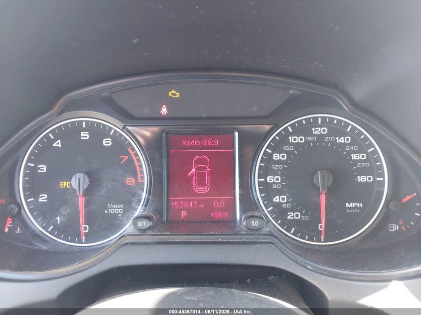 2012 Audi Q5 VIN WA1LFAFPXCA002482 IAAI salvage auction — MECHANICAL, Clear (California), sold $350 on 2026-07-22 (photo 7)
