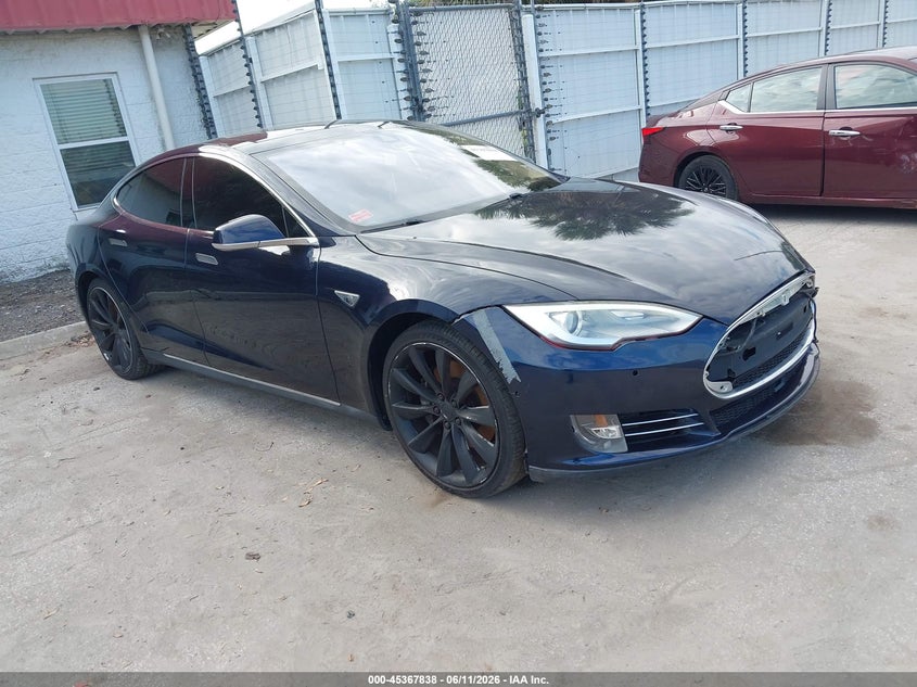 2014 Tesla Model s VIN 5YJSA1H17EFP61268 IAAI salvage auction — FRONT END, Clear (Florida), sold $2,550 on 2026-07-22 (photo 1)